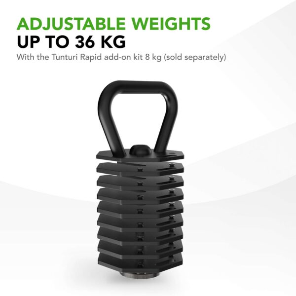 Sangpommi käepide TUNTURI Rapid Adjustable Kettlebell Handle 3,5kg - Image 4