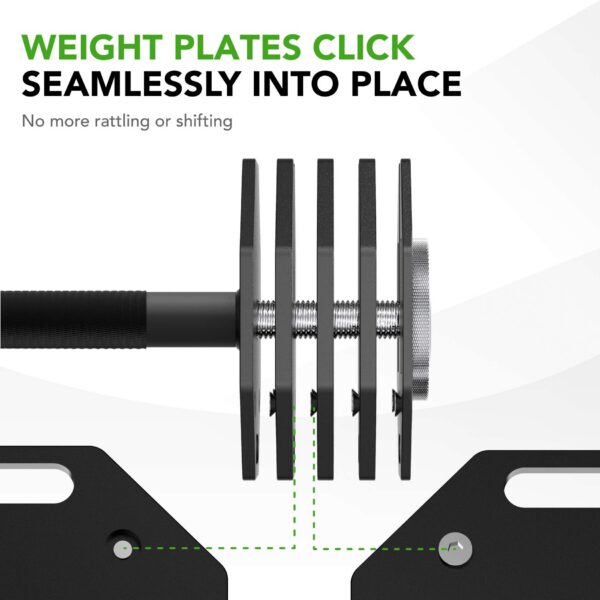 Tõstekang TUNTURI Rapid Adjustable Barbell 11kg - Image 6