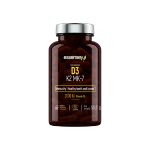Vitamiinikapslid TREC ESSENSEY Vit. D3 + K2 (MK-7), 90 kapslit