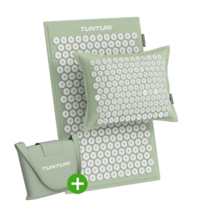 Punktimassaaži matt jaa padi TUNTURI PRO Acupressure Mat And Pillow, Mint