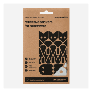 Helkurkleepsud BOOKMAN Reflective Fabric Stickers, Adventure Silver