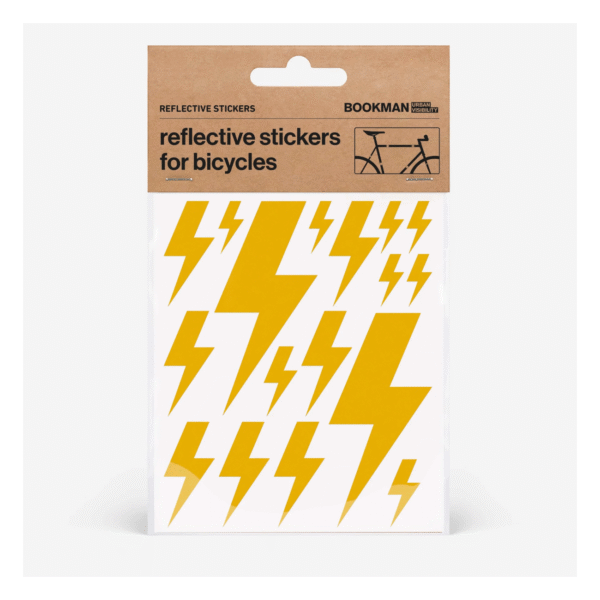 Helkurkleepsud jalgrattale BOOKMAN Reflective Stickers for Bicycles, Flash Yellow