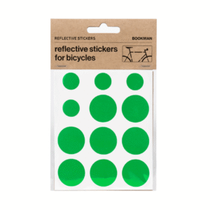 Helkurkleepsud jalgrattale BOOKMAN Reflective Stickers for Bicycles, Green Dots