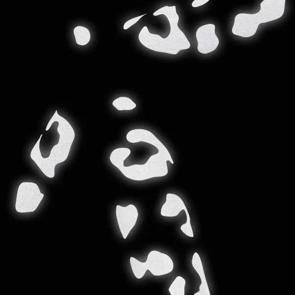 Helkurkleepsud jalgrattale BOOKMAN Reflective Stickers for Bicycles, White Leopard - Image 3