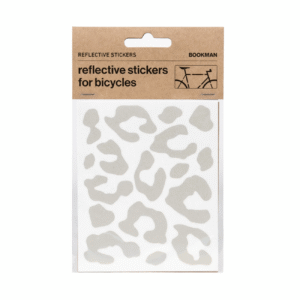 Helkurkleepsud jalgrattale BOOKMAN Reflective Stickers for Bicycles, White Leopard