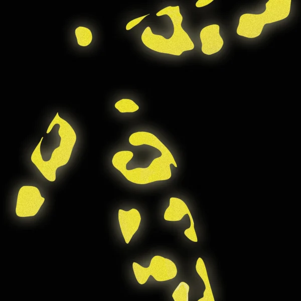 Helkurkleepsud jalgrattale BOOKMAN Reflective Stickers for Bicycles, Yellow Leopard - Image 3