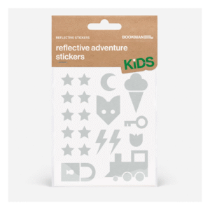 Helkurkleepsud lastele BOOKMAN Reflective Adventure Stickers, White