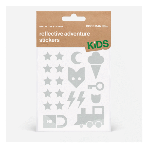 Helkurkleepsud lastele BOOKMAN Reflective Adventure Stickers, White