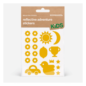 Helkurkleepsud lastele BOOKMAN Reflective Adventure Stickers, Yellow