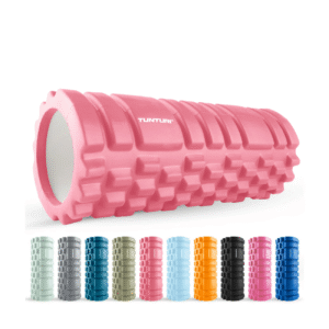 Massažirull TUNTURI Yoga Grid Foam Roller, 33cm, Rose Gold