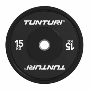 Raskusketas TUNTURI Platinum Bumper Plate, must, 50mm, 15 kg