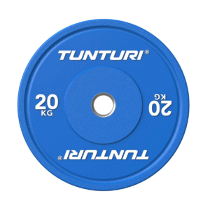 Raskusketas TUNTURI Platinum Bumper Plate, sinine, 50mm, 20 kg