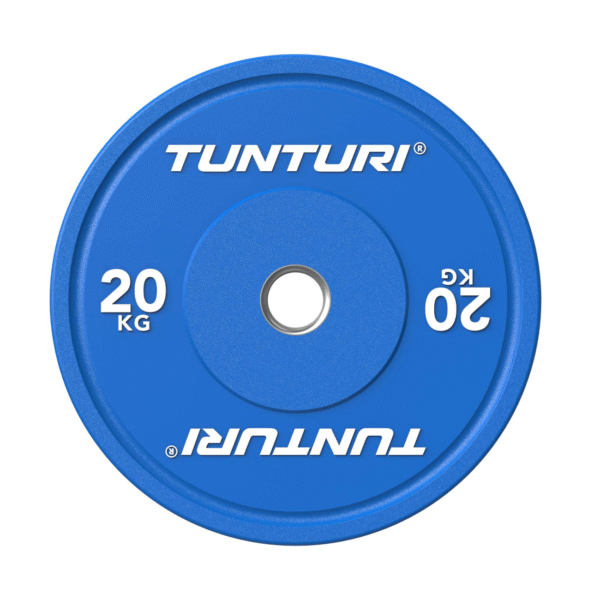 Raskusketas TUNTURI Platinum Bumper Plate, sinine, 50mm, 20 kg