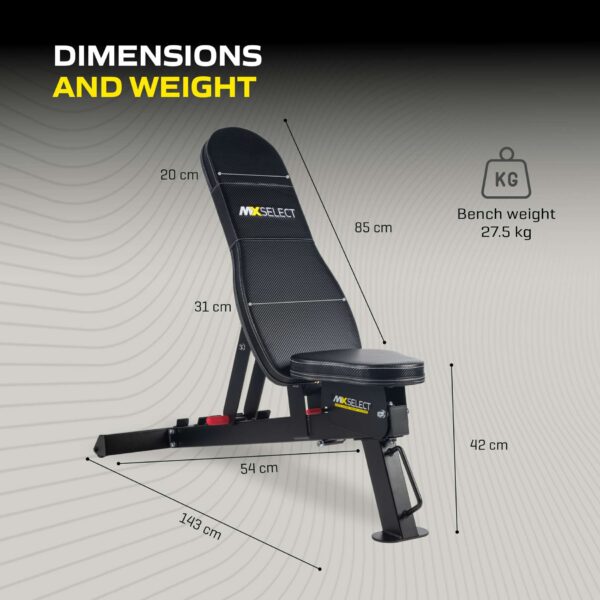 Treeningpink TUNTURI MX Select Adjustable Weight Bench - Image 3