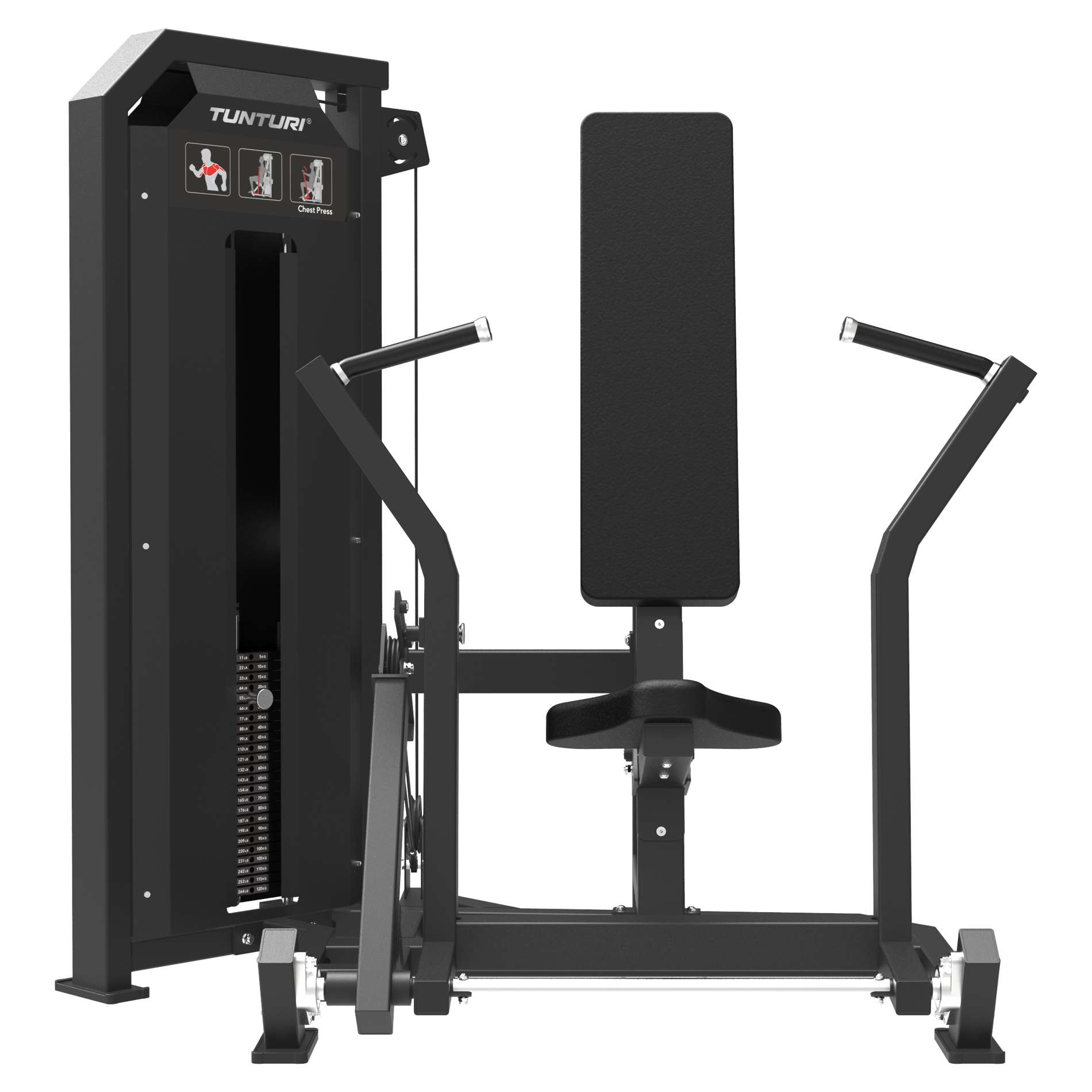Jõujaam TUNTURI Platinum - Chest Press - Selectorized V-Series - Image 4