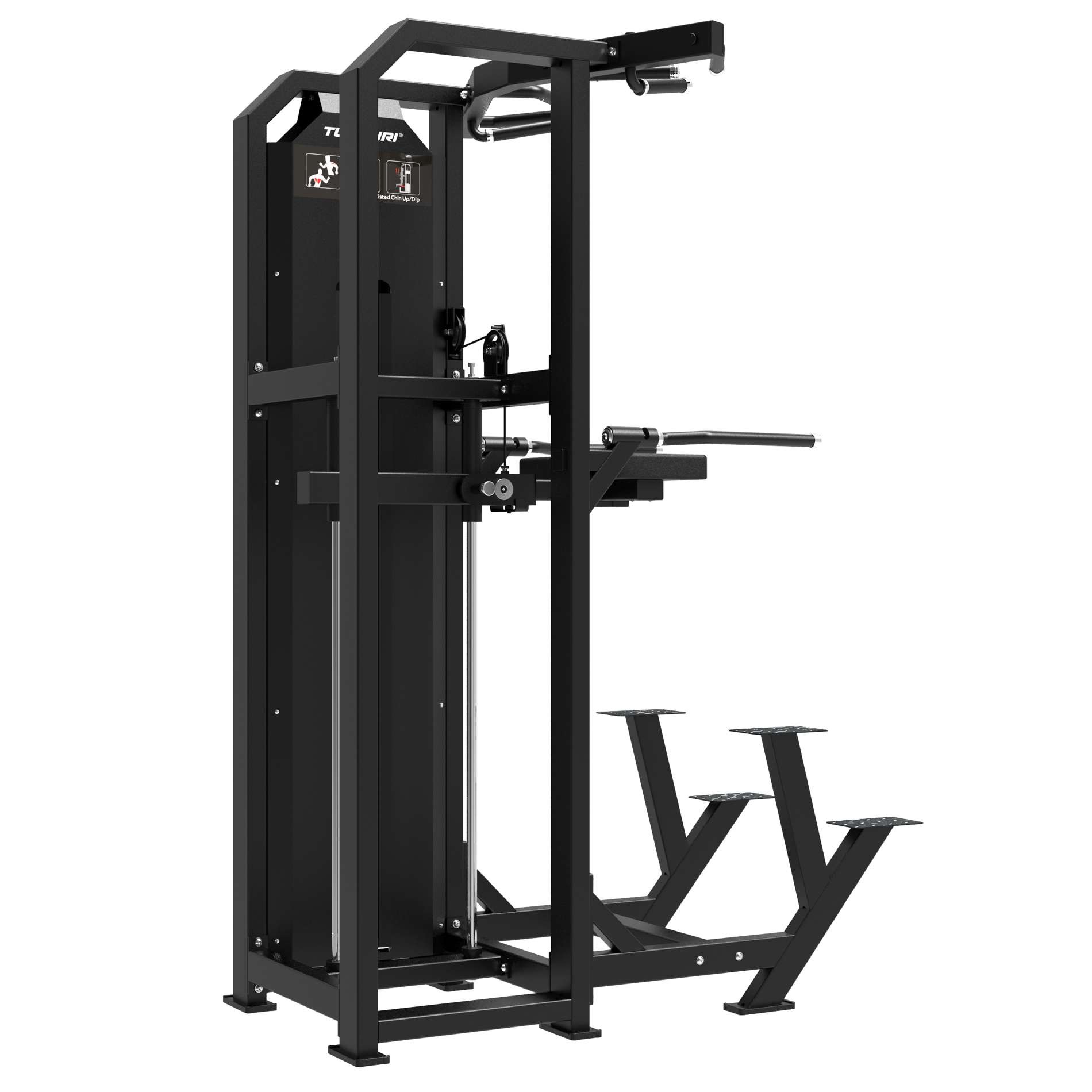 Jõujaam TUNTURI Platinum - Dual Assisted Chin Up/Dip - Selectorized V-Series - Image 6