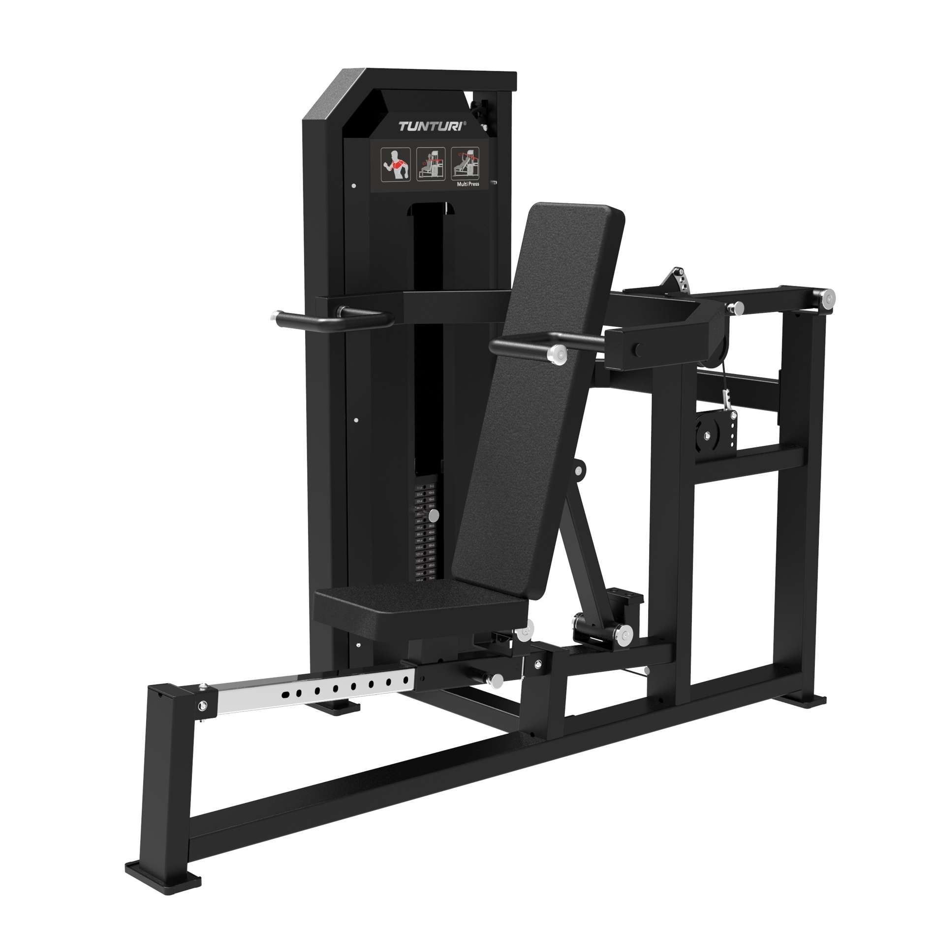 Jõujaam TUNTURI Platinum - Multi Press Strength Station - Selectorized - V-Series - Image 8