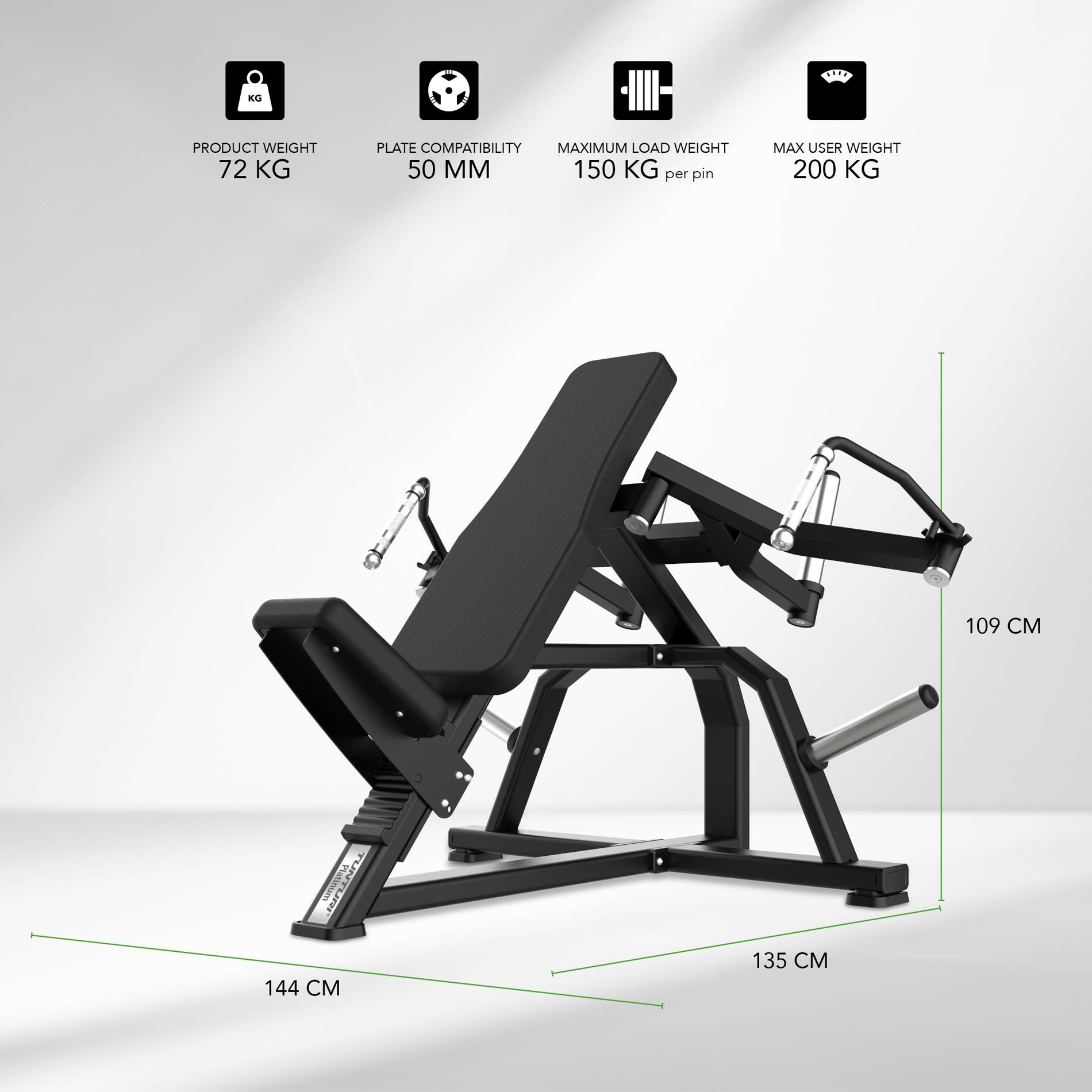 Jõujaam TUNTURI Platinum - Pec Fly - Plate Loaded - V-Series - Image 2