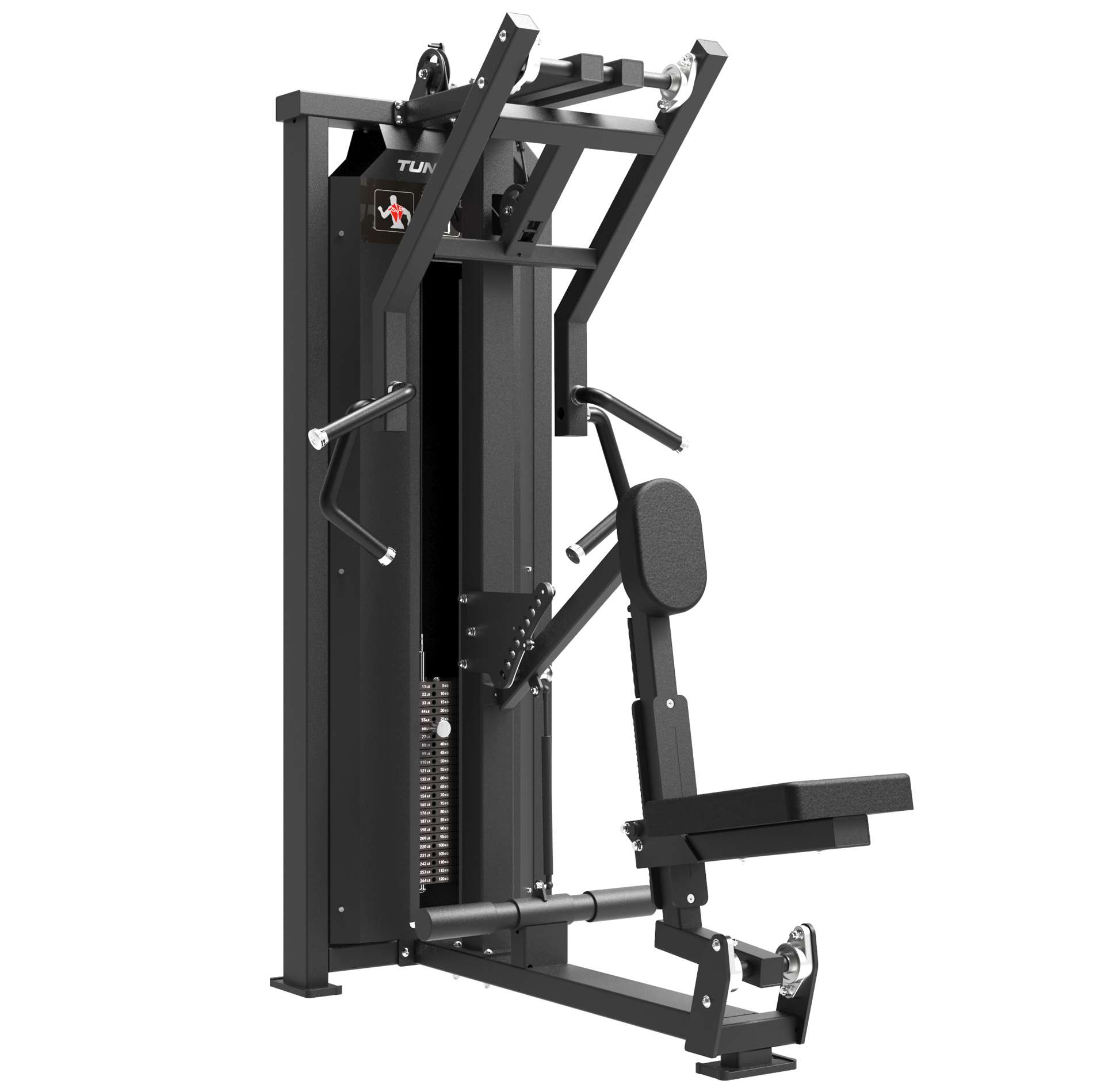 Jõujaam TUNTURI Platinum - Seated Row Strength Station - Selectorized - V-Series - Image 5