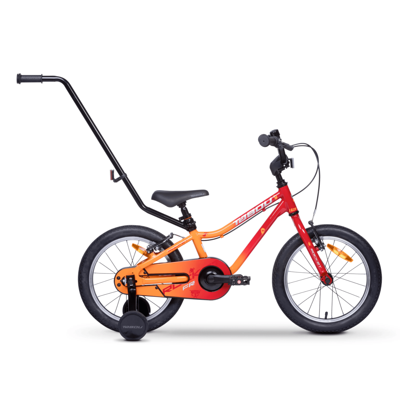 Laste jalgratas TABOU Rocket FR, 12" punane-kollane