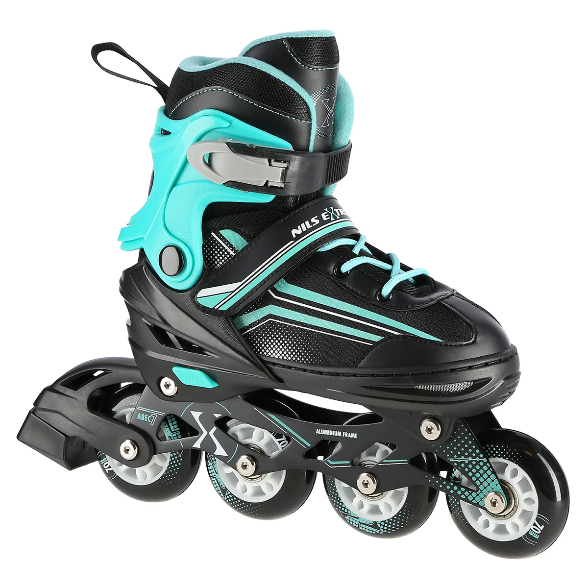 2in1 (rull)uisud NILS EXTREME NH18190 In-line Skates/Hockey Ice Skates, M (34-38) Black/Blue - Image 7