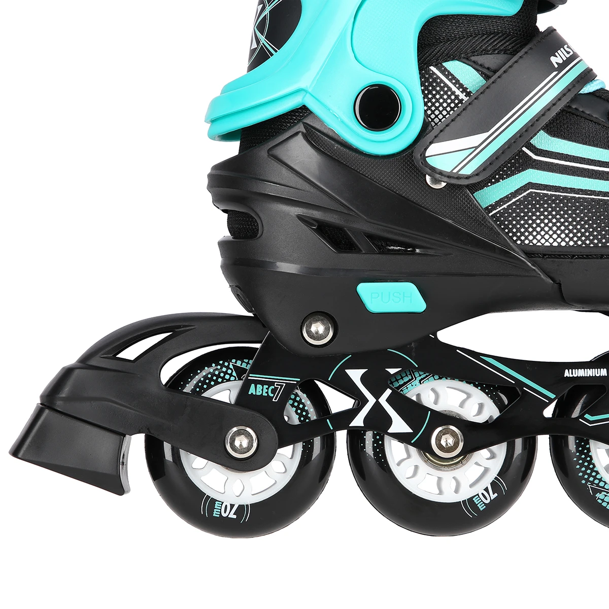 2in1 (rull)uisud NILS EXTREME NH18190 In-line Skates/Hockey Ice Skates, M (34-38) Black/Blue - Image 8