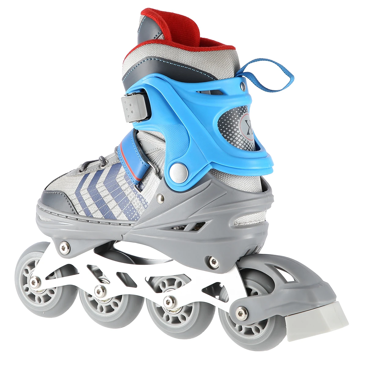 4in1 (rull)uisud NILS EXTREME NH18192 In-line Skates/Hockey Ice Skates, S (29-33), Grey/Blue - Image 13