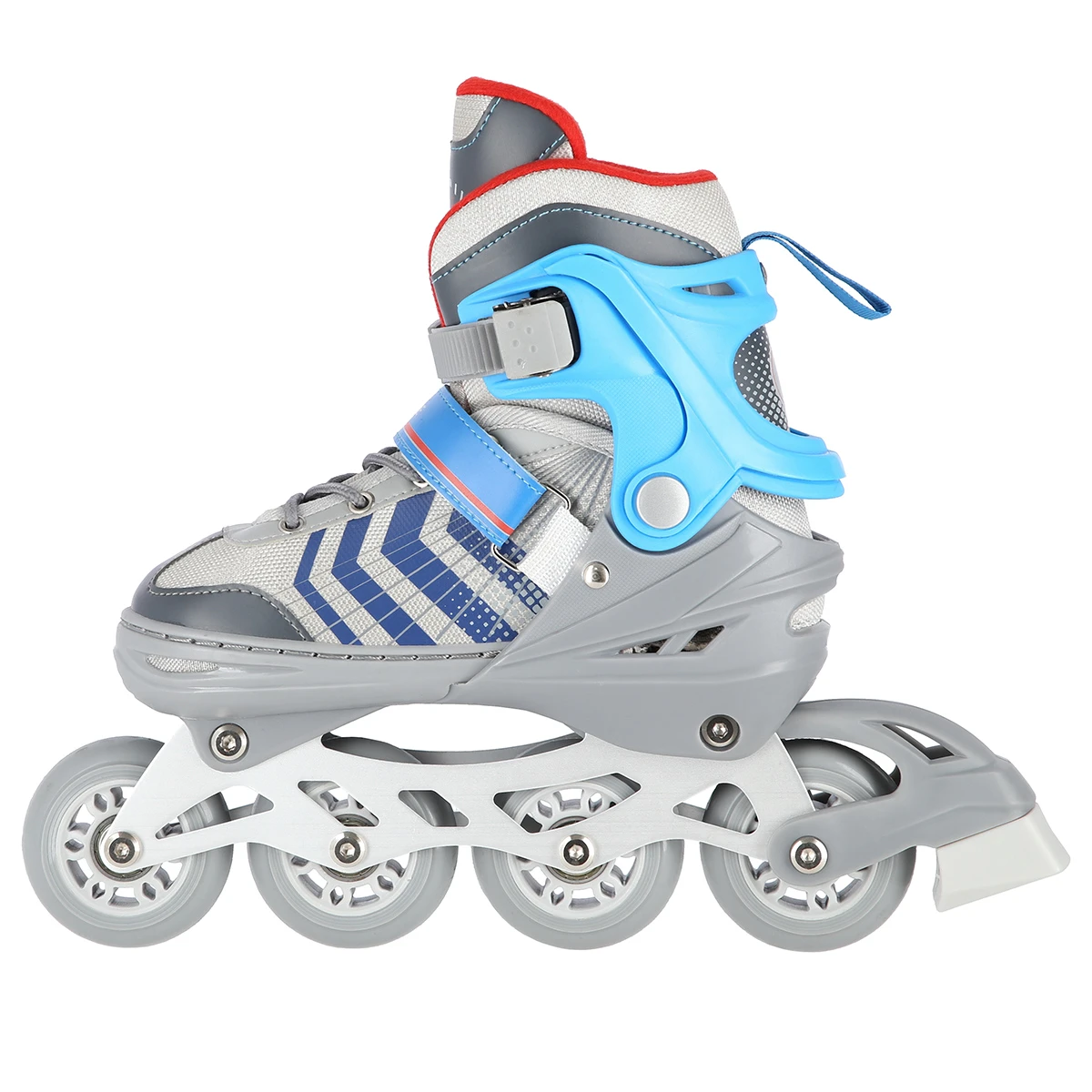 4in1 (rull)uisud NILS EXTREME NH18192 In-line Skates/Hockey Ice Skates, S (29-33), Grey/Blue - Image 14