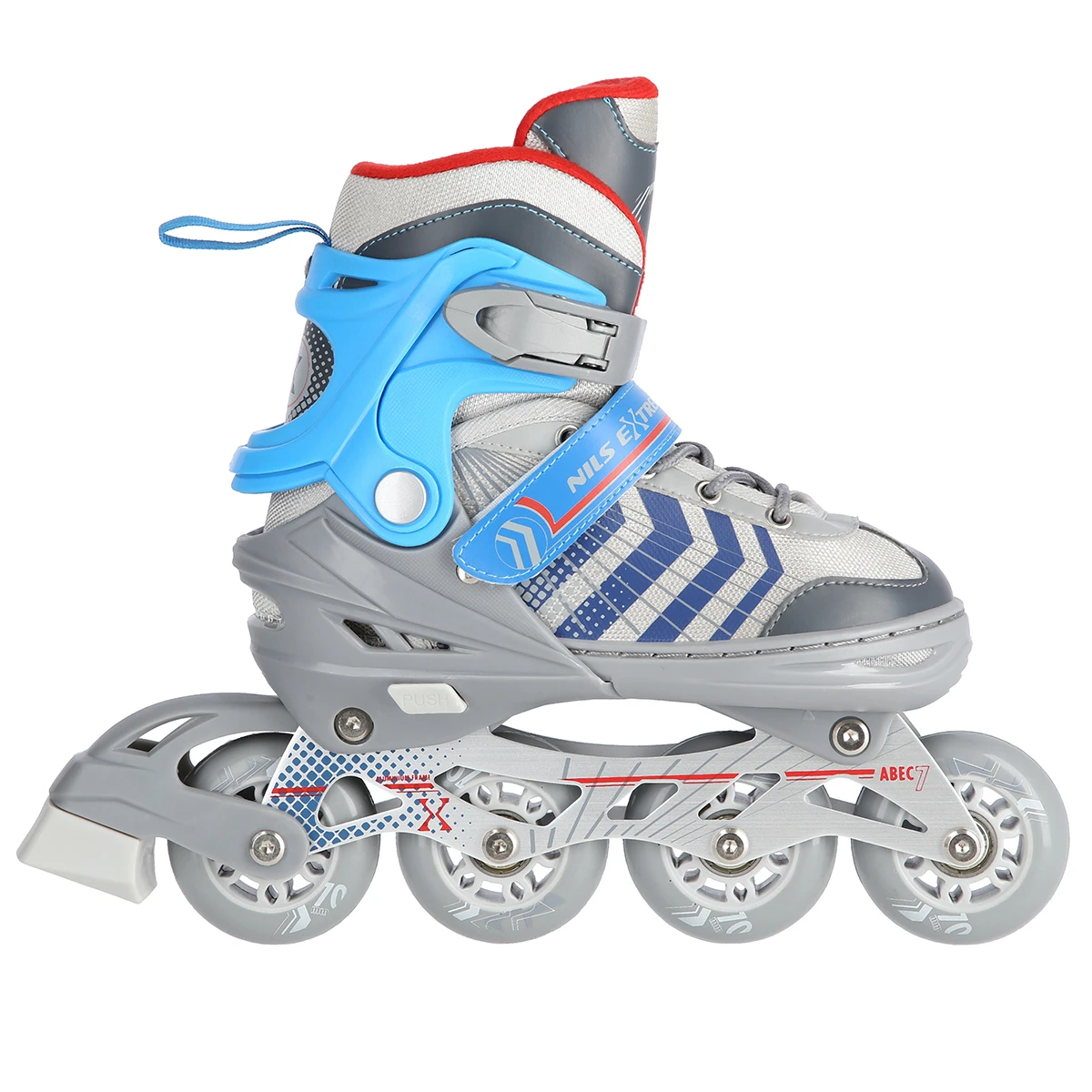 4in1 (rull)uisud NILS EXTREME NH18192 In-line Skates/Hockey Ice Skates, S (29-33), Grey/Blue - Image 15