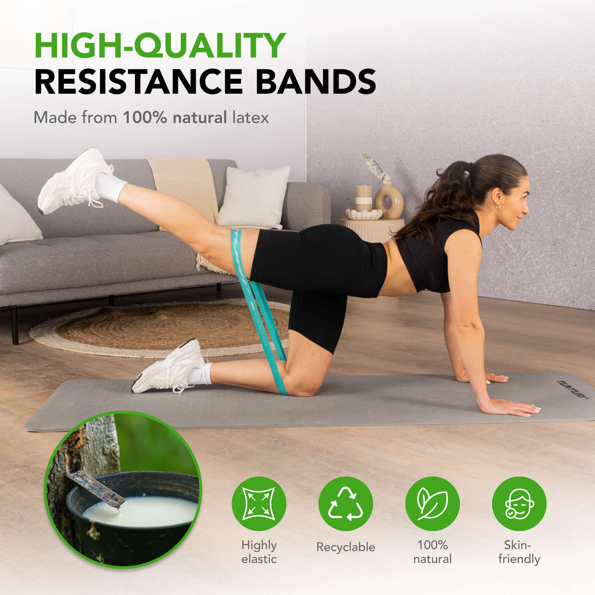 Võimlemiskummide komplekt TUNTURI Mini Resistance Band Set, 4 tk - Image 4