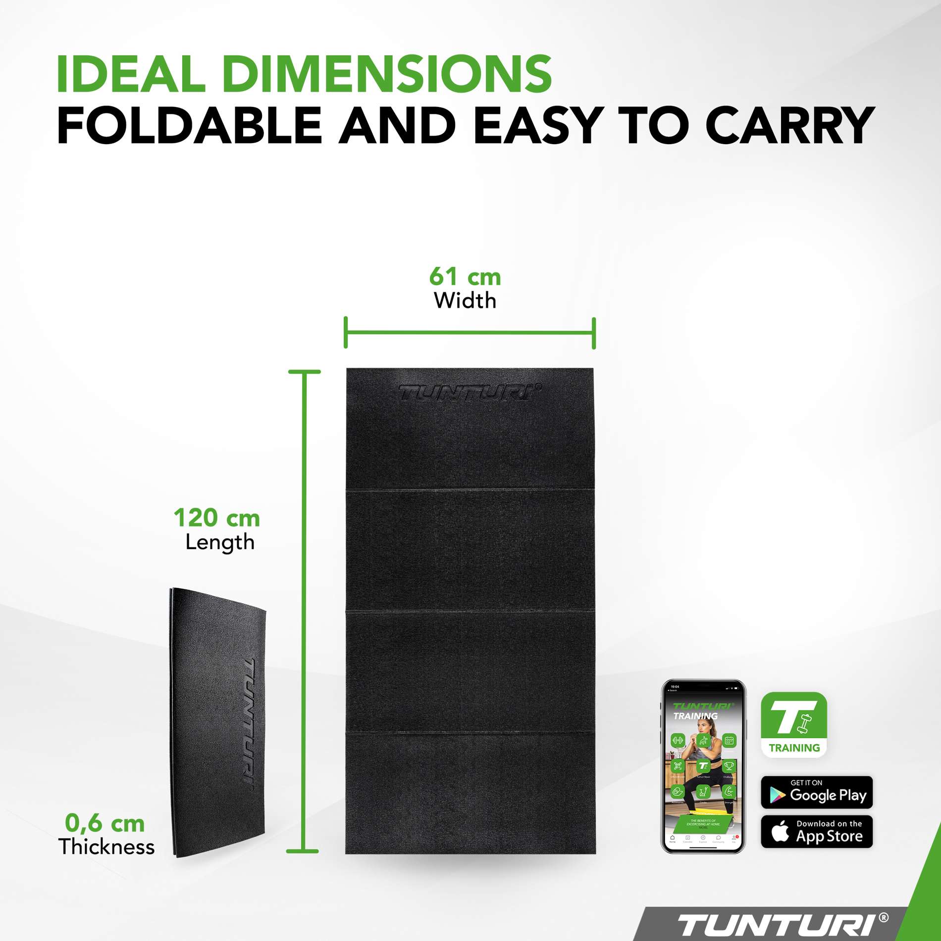 Võimlemismatt TUNTURI Outdoor Fitness Mat - Image 3