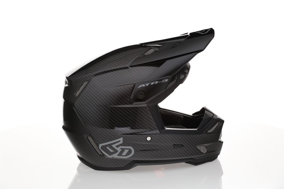 6D ATR-3 Solid Helmet FIM, Matte Black