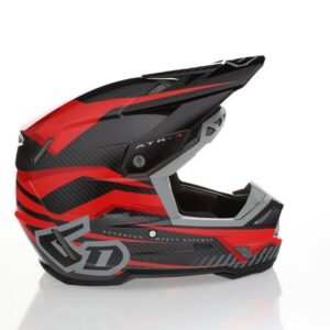 6D ATR-3 Rival Helmet FIM, Gloss Red