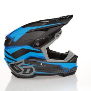 6D ATR-3 Rival Helmet FIM, Gloss Cyan