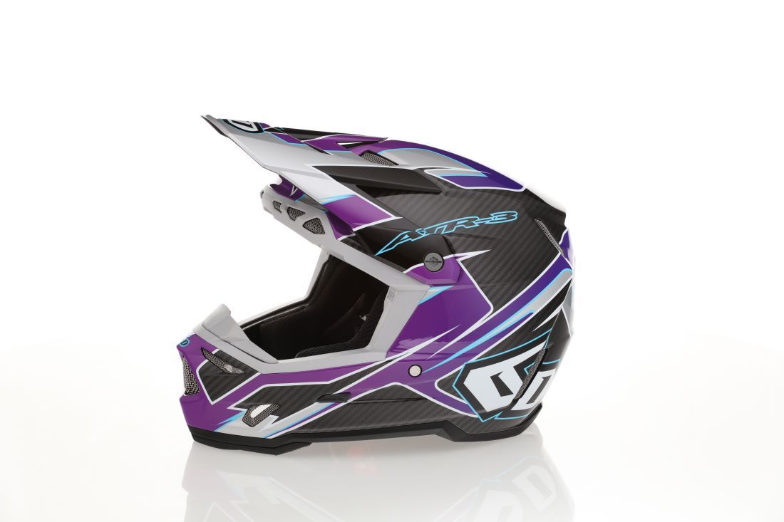 6D ATR-3 Reflex Helmet FIM, Purple - Image 3