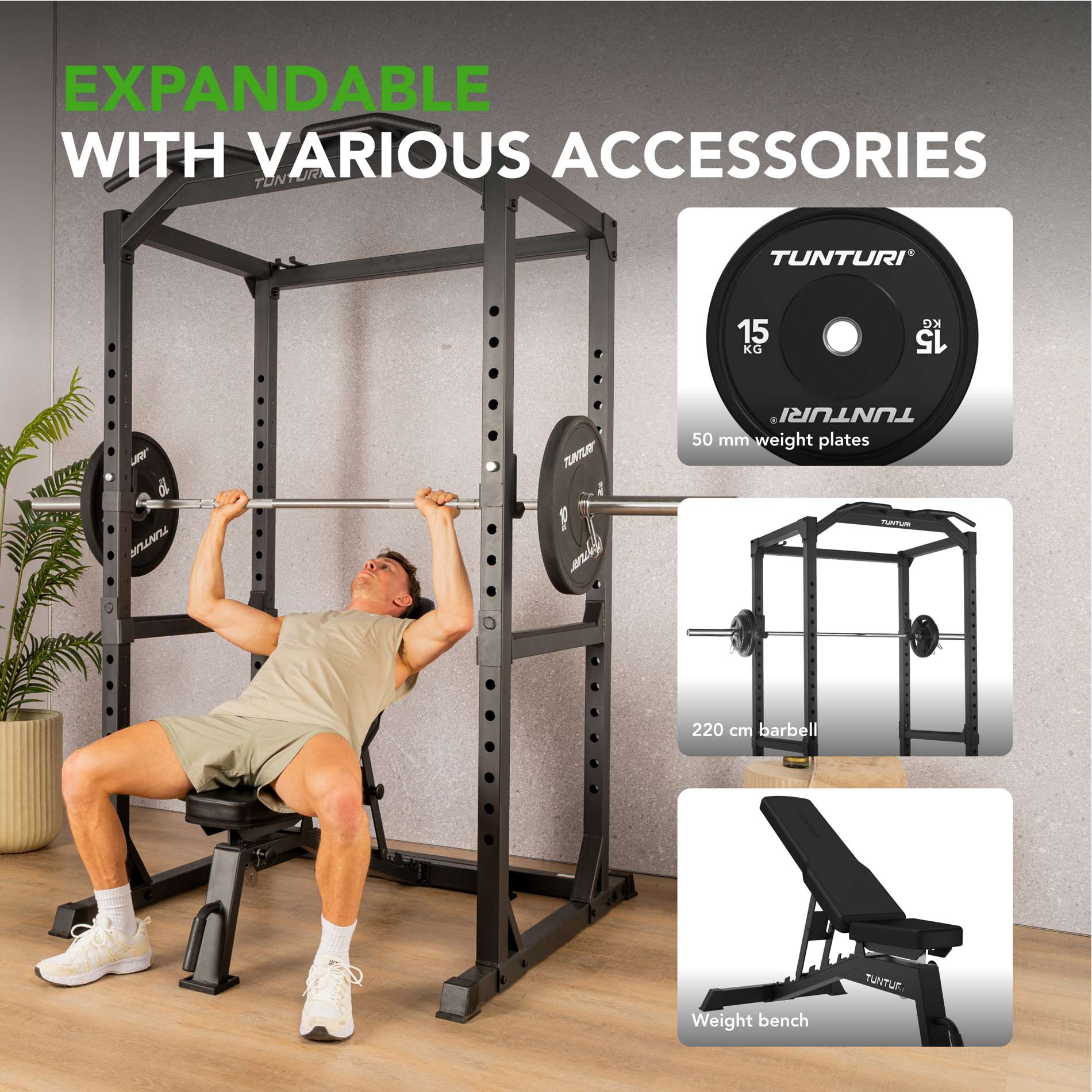 Kükipuur TUNTURI PR60 Power Rack - Image 3