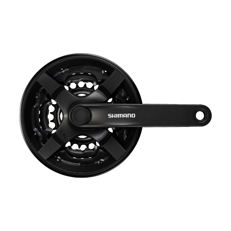 Vändakomplekt Shimano 6/7/8-Speed Black FC-TY301 48/38/28T 170mm - Image 2