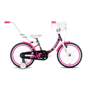 Laste jalgratas TABOU Miss CS, 14" lilla-valge