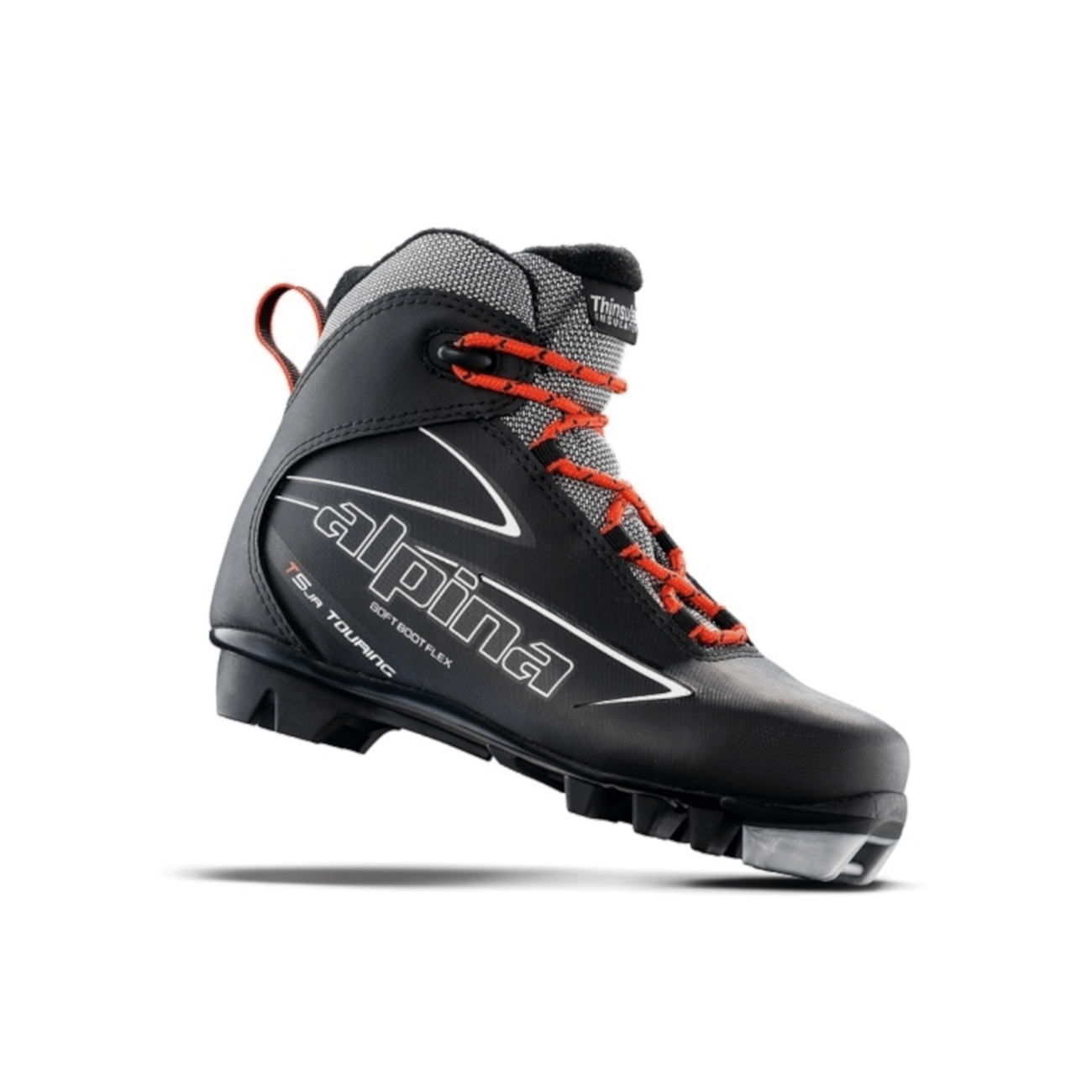 Suusasaapad ALPINA T 5 JR must/punane (25)