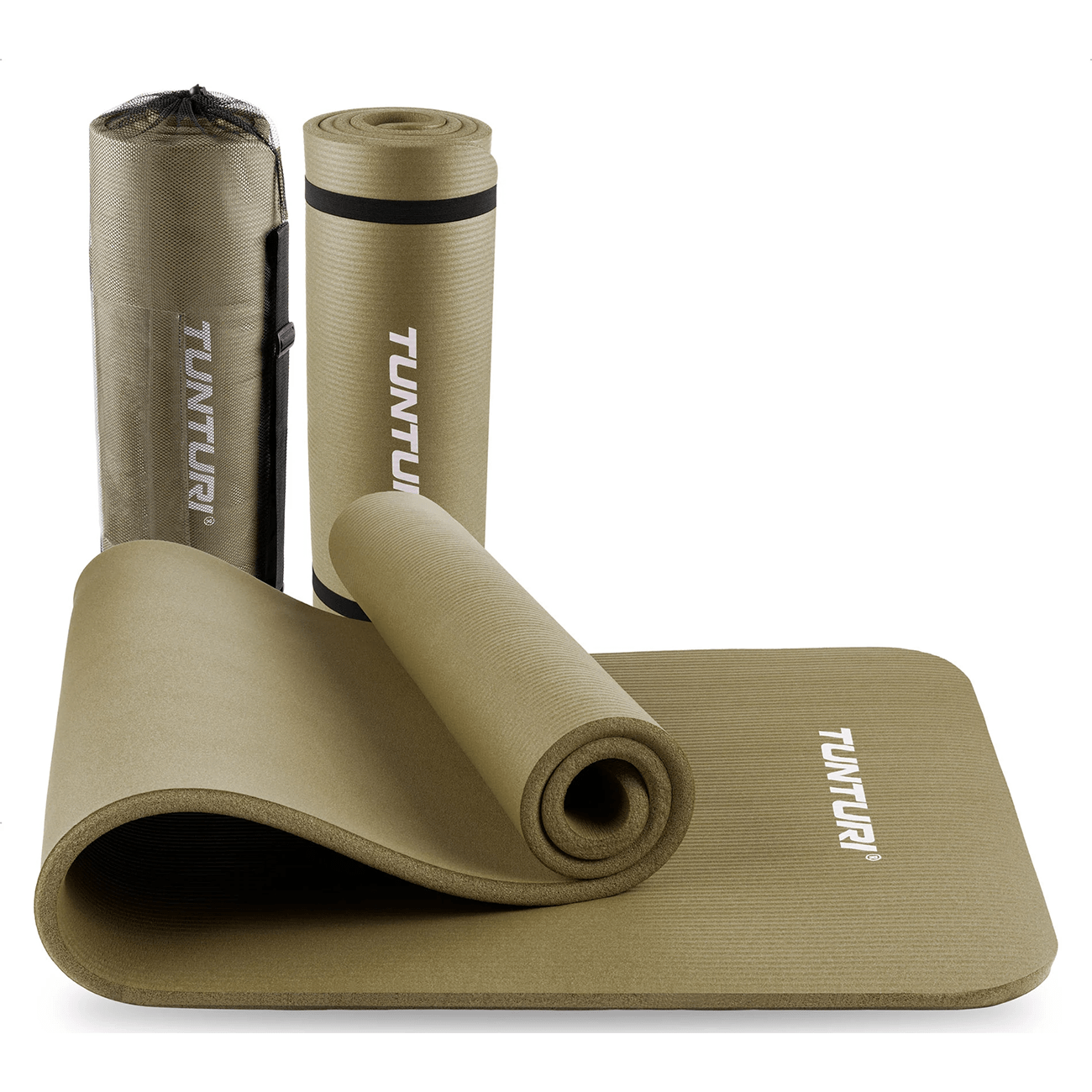 Fitnessmatt TUNTURI NBR, Army Green