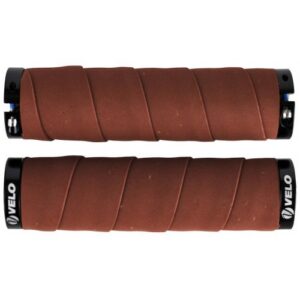 Käepidemed VELO ProX VLG-852AD4 129mm GEL Lock-on, pruunid