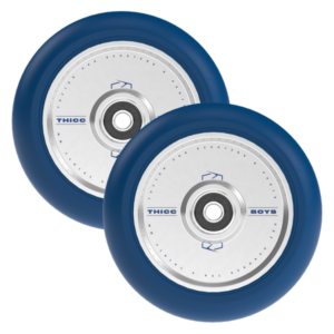 Ratas tõukerattale FUZION Thiccboys Wheels 30 x 110mm Navy/Silver (paar)
