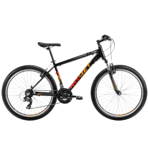 Jalgratas ROMET Rambler R6.0, 26" must-oranž-punane (L)