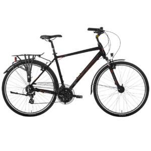 Meeste jalgratas TABOU Kinetic 2.0 PLUS, 28" must-oranž (L)