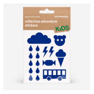 Helkurkleepsud lastele BOOKMAN Reflective Adventure Stickers, Blue