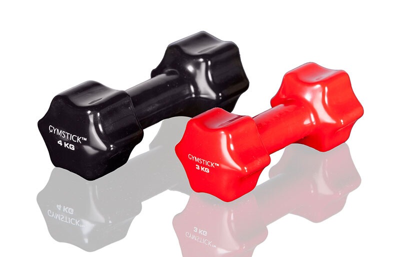 Hantel GYMSTICK Studio dumbbell 4 kg, must