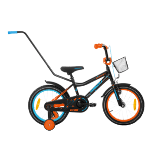 Laste jalgratas TABOU Rocket CS, 16" must/oranž