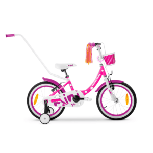 Laste jalgratas TABOU Mini Alu, 18" roosa-valge