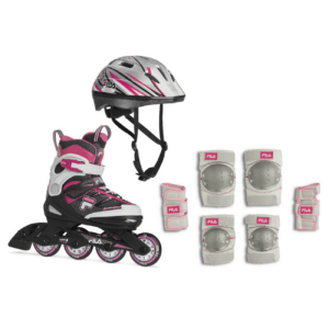 Rulluisukomplekt lastele FILA J-One Combo G 3 Set, Pink/Magenta (S)