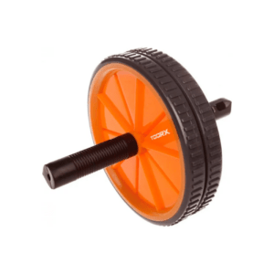 Võimlemisrull TOORX Double Exercise Wheel, must-oranž